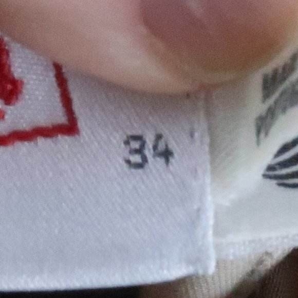 MONDI TAN VINTAGE PURE NEW WOOL PLEATED OFFICE TROUSERS WOMENS EUROPE SIZE 34 - Picture 7 of 10